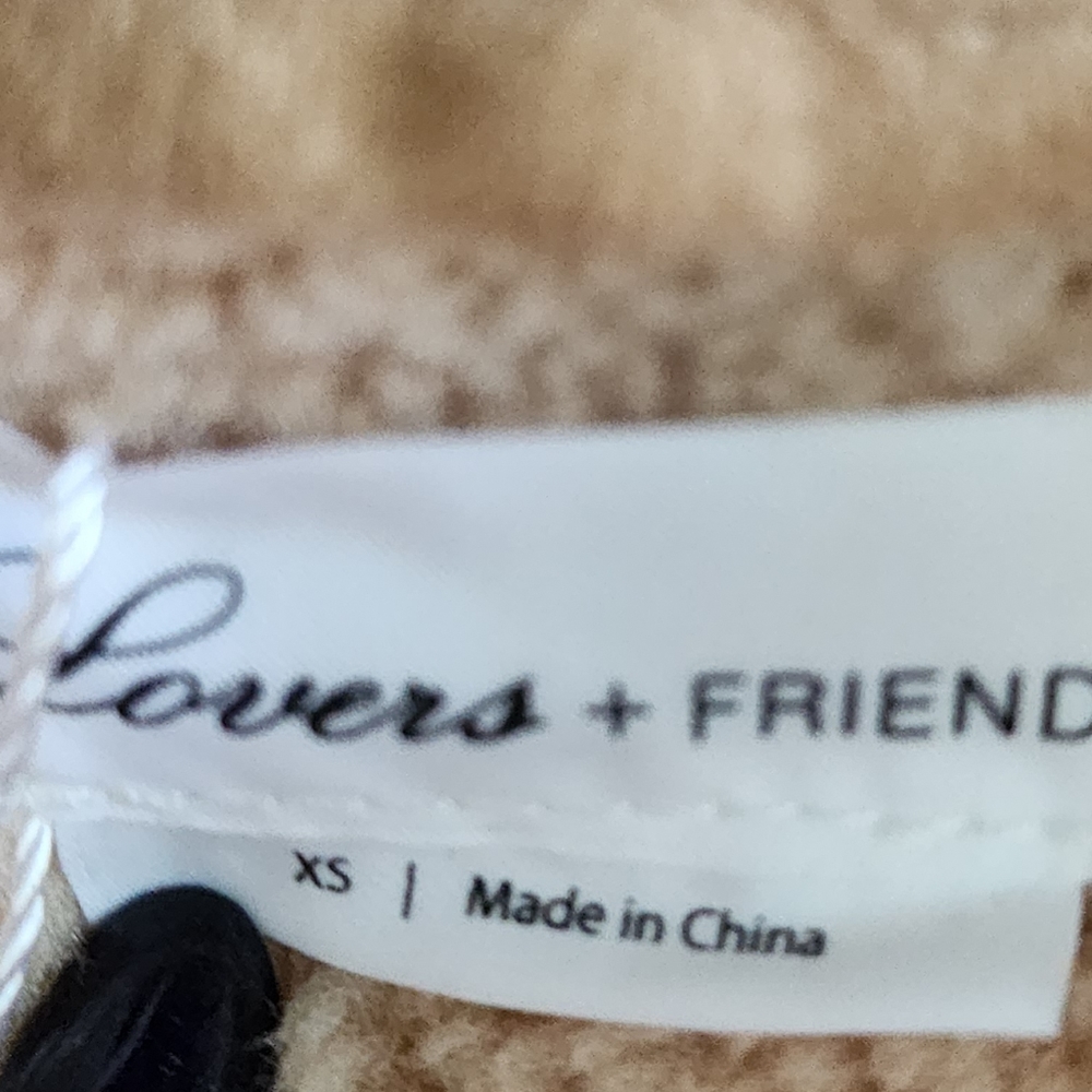 Lovers + friends Faux Fur Tan Jacket, Sz XS - Picture 7 of 12